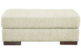 Caretti Parchment Ottoman from Ashley - Luna Furniture