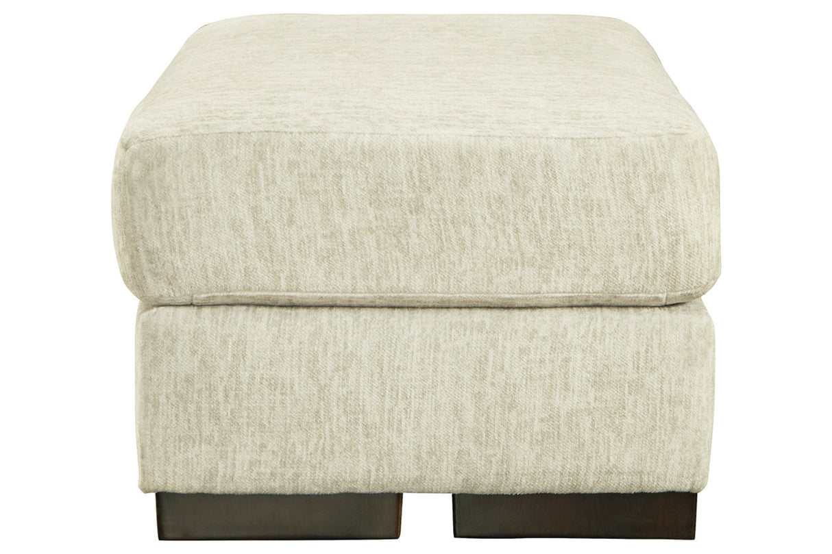 Caretti Parchment Ottoman from Ashley - Luna Furniture