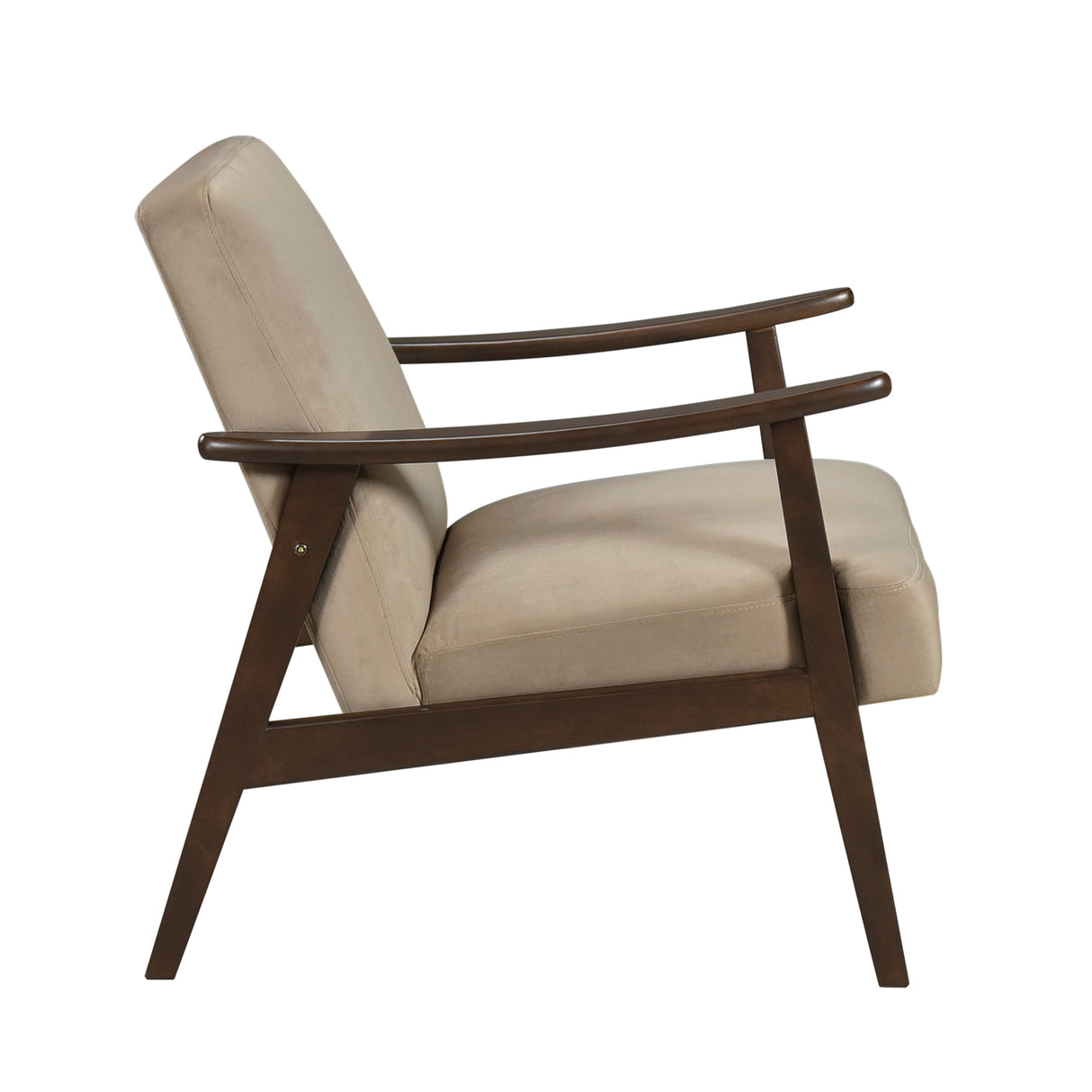 Landers Light Brown Velvet Accent Chair from Homelegance - Luna Furniture