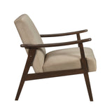 Landers Light Brown Velvet Accent Chair from Homelegance - Luna Furniture