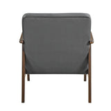 Landers Dark Gray Velvet Accent Chair from Homelegance - Luna Furniture