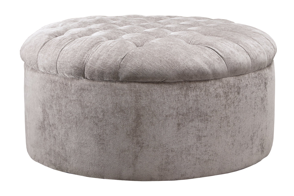 Carnaby Dove Oversized Accent Ottoman from Ashley - Luna Furniture