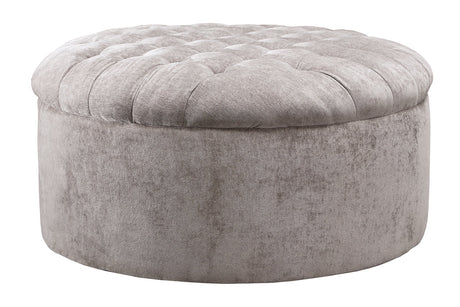 Carnaby Dove Oversized Accent Ottoman from Ashley - Luna Furniture