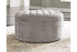 Carnaby Dove Oversized Accent Ottoman from Ashley - Luna Furniture