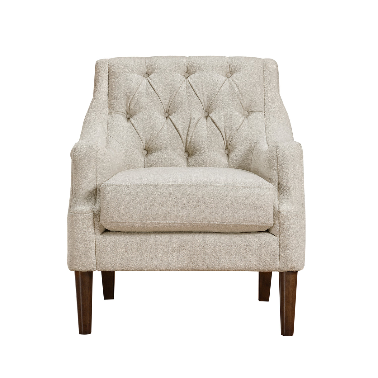 Stella Beige Boucle Accent Chair from Homelegance - Luna Furniture