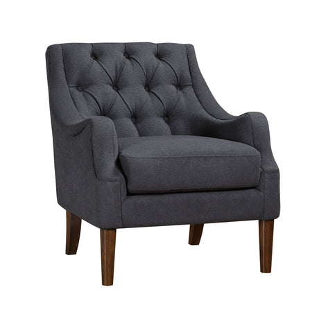 Stella Dark Gray Boucle Accent Chair from Homelegance - Luna Furniture