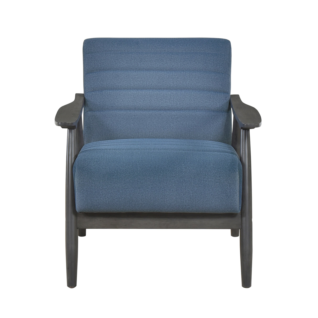 Greeley Blue Velvet Accent Chair from Homelegance - Luna Furniture