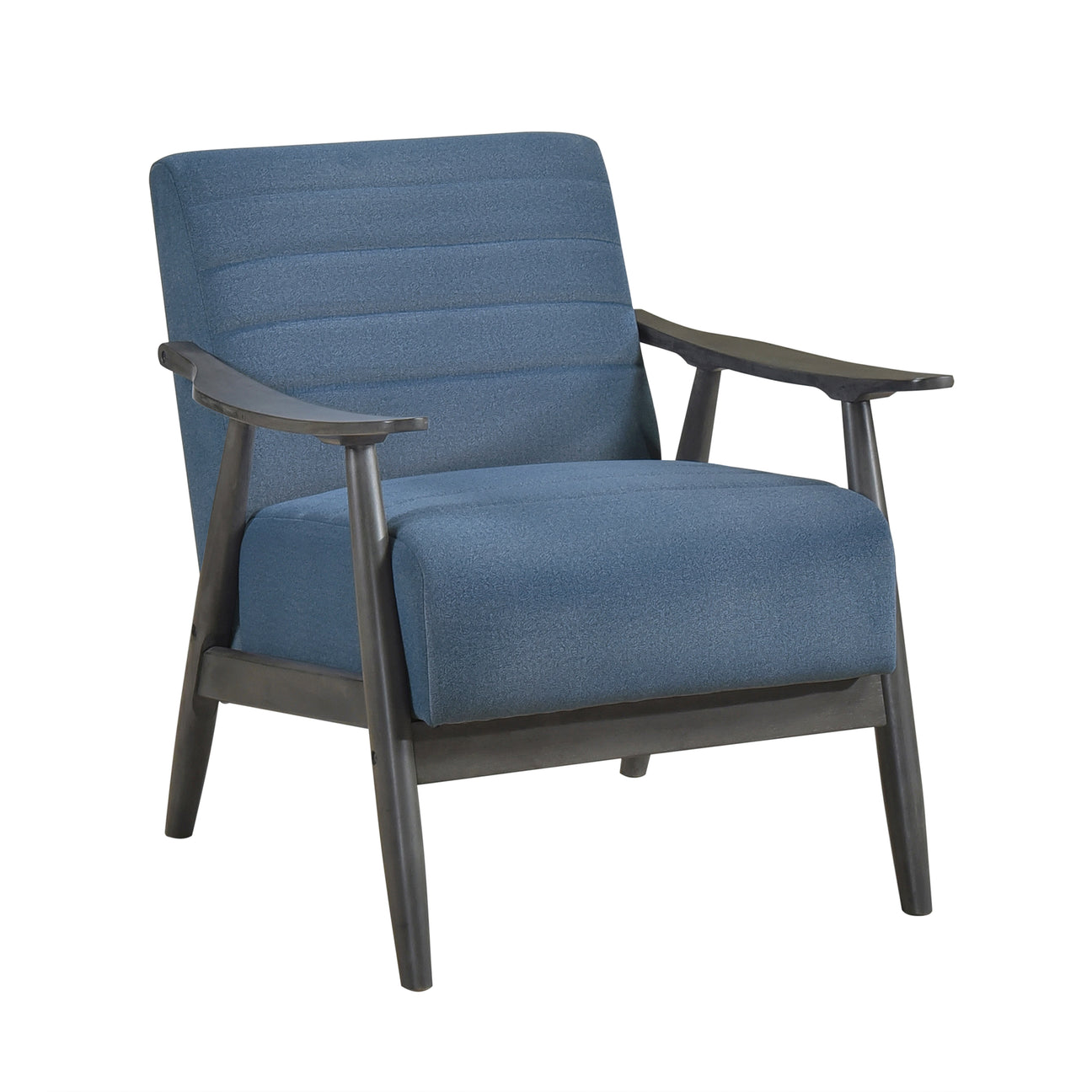 Greeley Blue Velvet Accent Chair from Homelegance - Luna Furniture