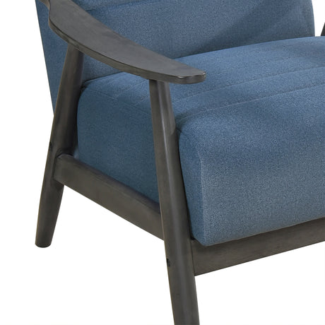 Greeley Blue Velvet Accent Chair from Homelegance - Luna Furniture