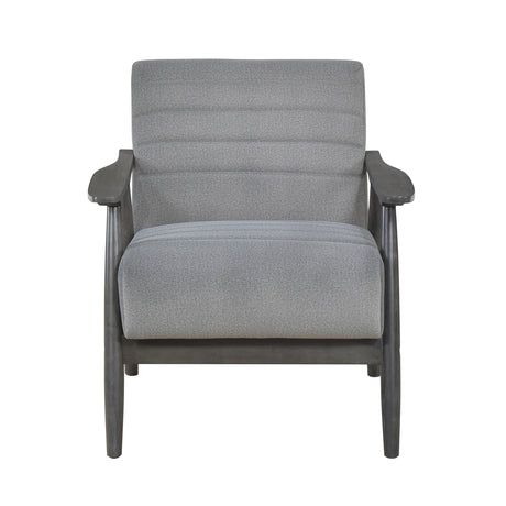 Greeley Gray Velvet Accent Chair from Homelegance - Luna Furniture