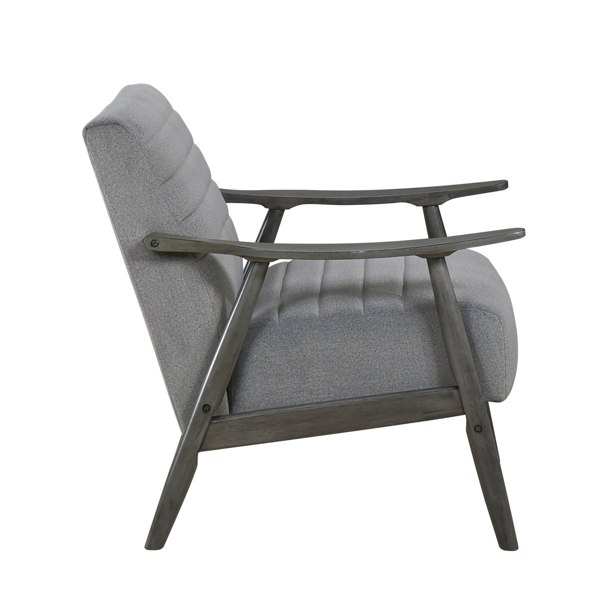 Greeley Gray Velvet Accent Chair from Homelegance - Luna Furniture