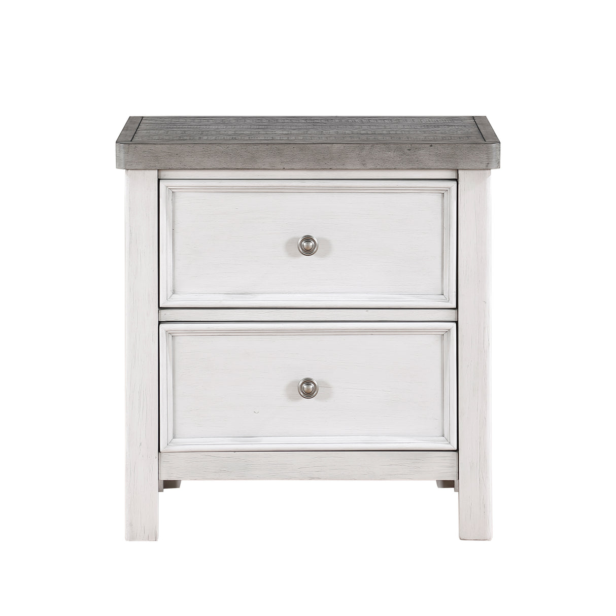 Ambrose Antique White/Gray Nightstand from Homelegance - Luna Furniture