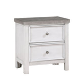 Ambrose Antique White/Gray Nightstand from Homelegance - Luna Furniture