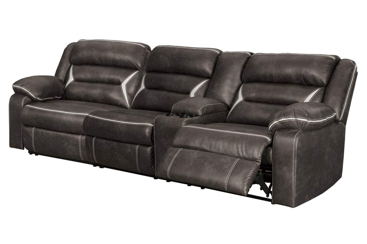 Kincord Midnight 2-Piece Power Reclining Sectional -  Ashley - Luna Furniture