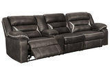 Kincord Midnight 2-Piece Power Reclining Sectional -  Ashley - Luna Furniture