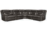 Kincord Midnight 4-Piece Power Reclining Sectional -  Ashley - Luna Furniture