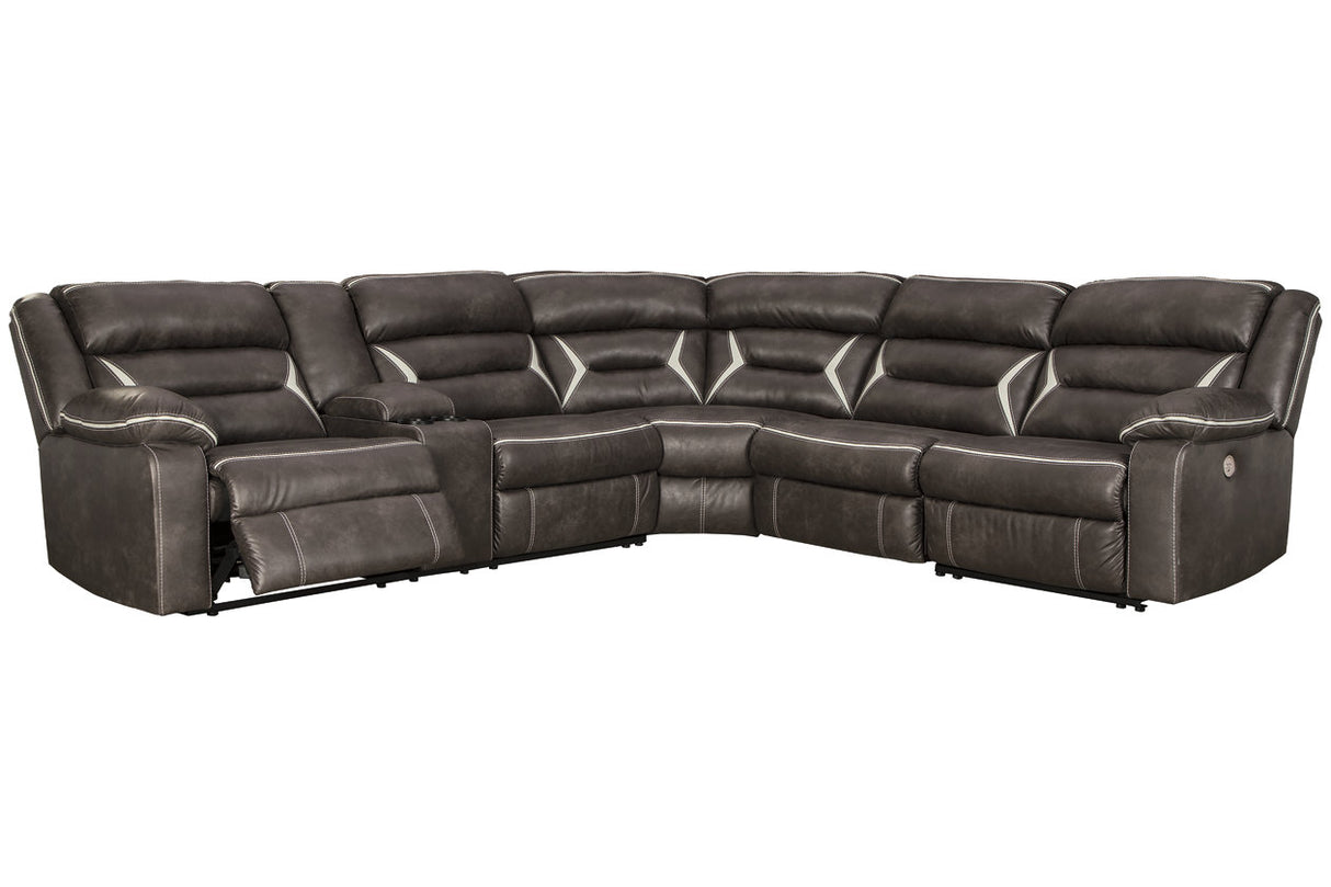 Kincord Midnight 4-Piece Power Reclining Sectional -  Ashley - Luna Furniture