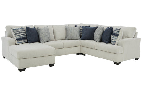 Lowder Stone 4-Piece LAF Chaise Sectional from Ashley - Luna Furniture