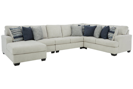 Lowder Stone 5-Piece LAF Chaise Sectional from Ashley - Luna Furniture