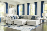 Lowder Stone 4-Piece RAF Chaise Sectional -  Ashley - Luna Furniture