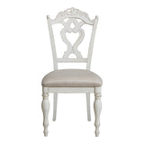 Cinderella Antique White Writing Desk Chair from Homelegance - Luna Furniture