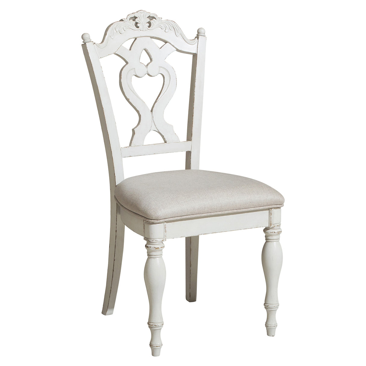 Cinderella Antique White Writing Desk Chair from Homelegance - Luna Furniture