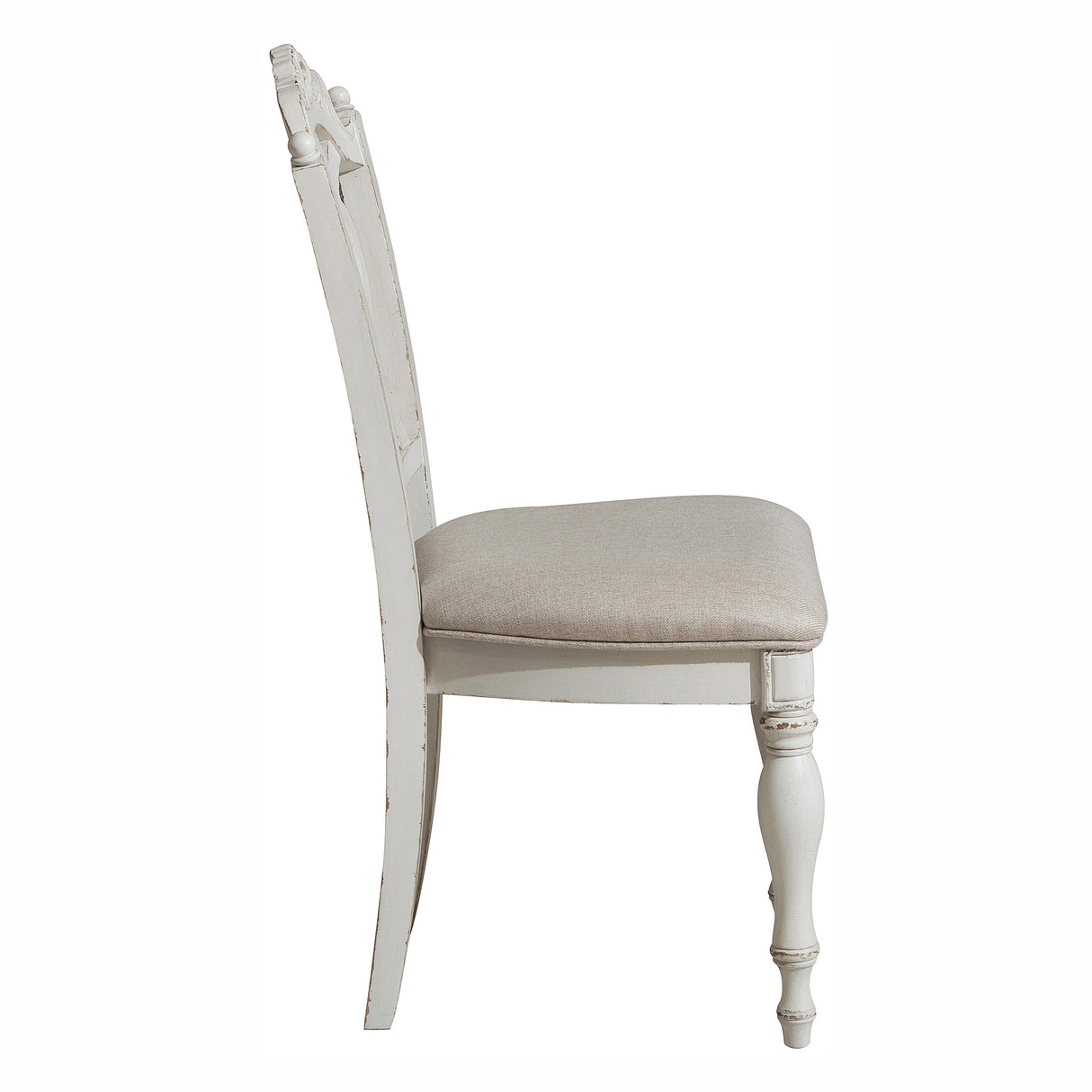 Cinderella Antique White Writing Desk Chair from Homelegance - Luna Furniture