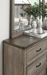 Newell Light Brown Mirror (Mirror Only) -  Homelegance - Luna Furniture