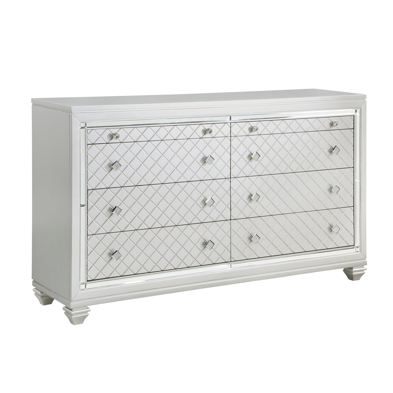 Leesa Silver Dresser from Homelegance - Luna Furniture