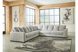 Regent Park Pewter 5-Piece Sectional -  Ashley - Luna Furniture