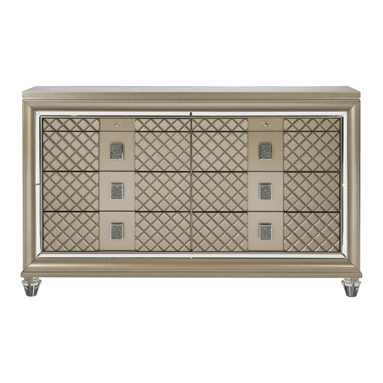 Loudon Champagne Metallic Dresser from Homelegance - Luna Furniture