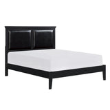 Seabright Black Queen Panel Bed - Luna Furniture