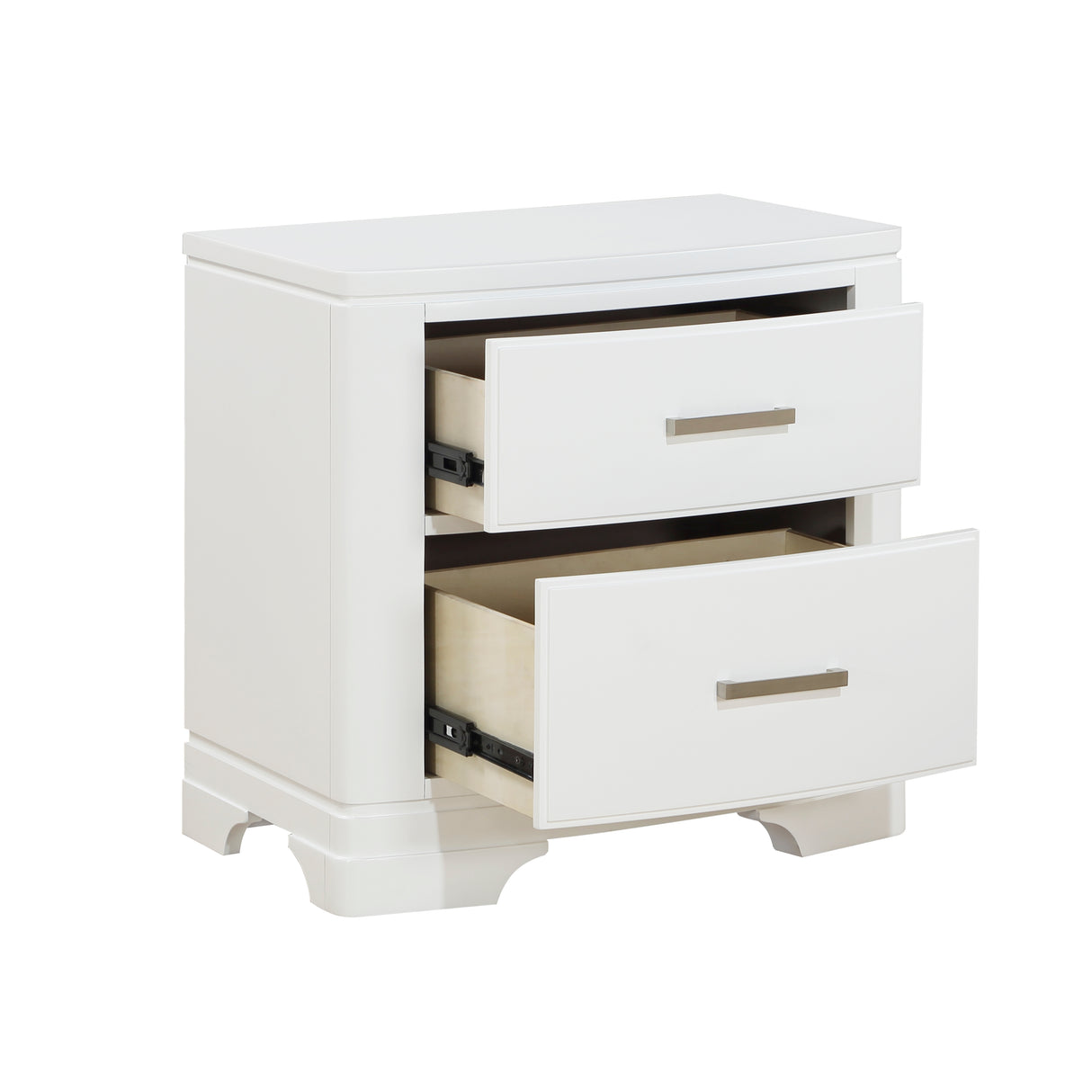 Hudson White Nightstand from Homelegance - Luna Furniture