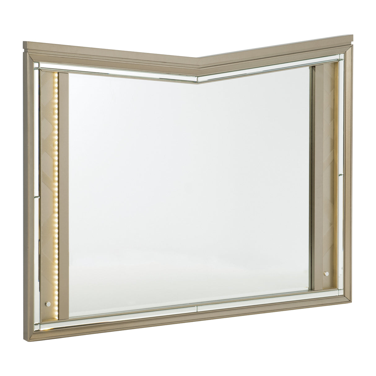 Bijou Champagne LED Mirror - Luna Furniture