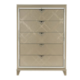 Bijou Champagne Chest - Luna Furniture