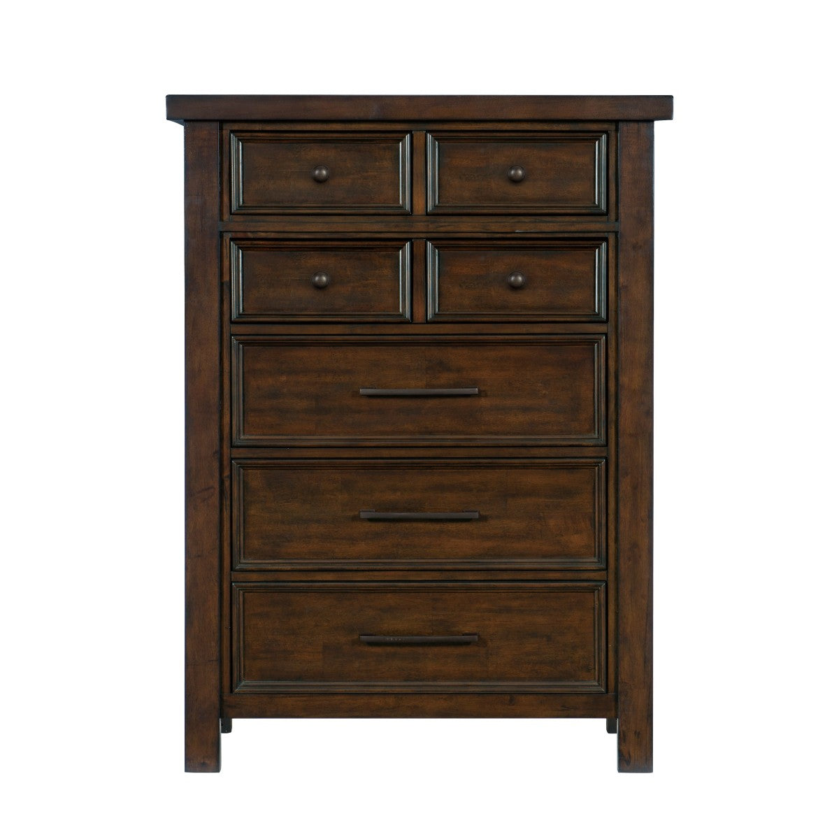 Logandale Brown Seven Drawer Chest - Luna Furniture