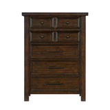 Logandale Brown Seven Drawer Chest - Luna Furniture