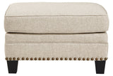 Claredon Linen Ottoman from Ashley - Luna Furniture