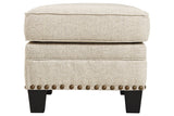 Claredon Linen Ottoman from Ashley - Luna Furniture