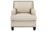 Claredon Linen Chair from Ashley - Luna Furniture