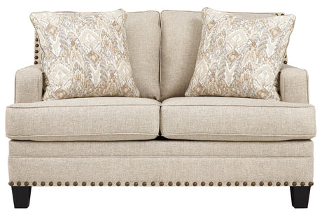 Claredon Linen Loveseat from Ashley - Luna Furniture