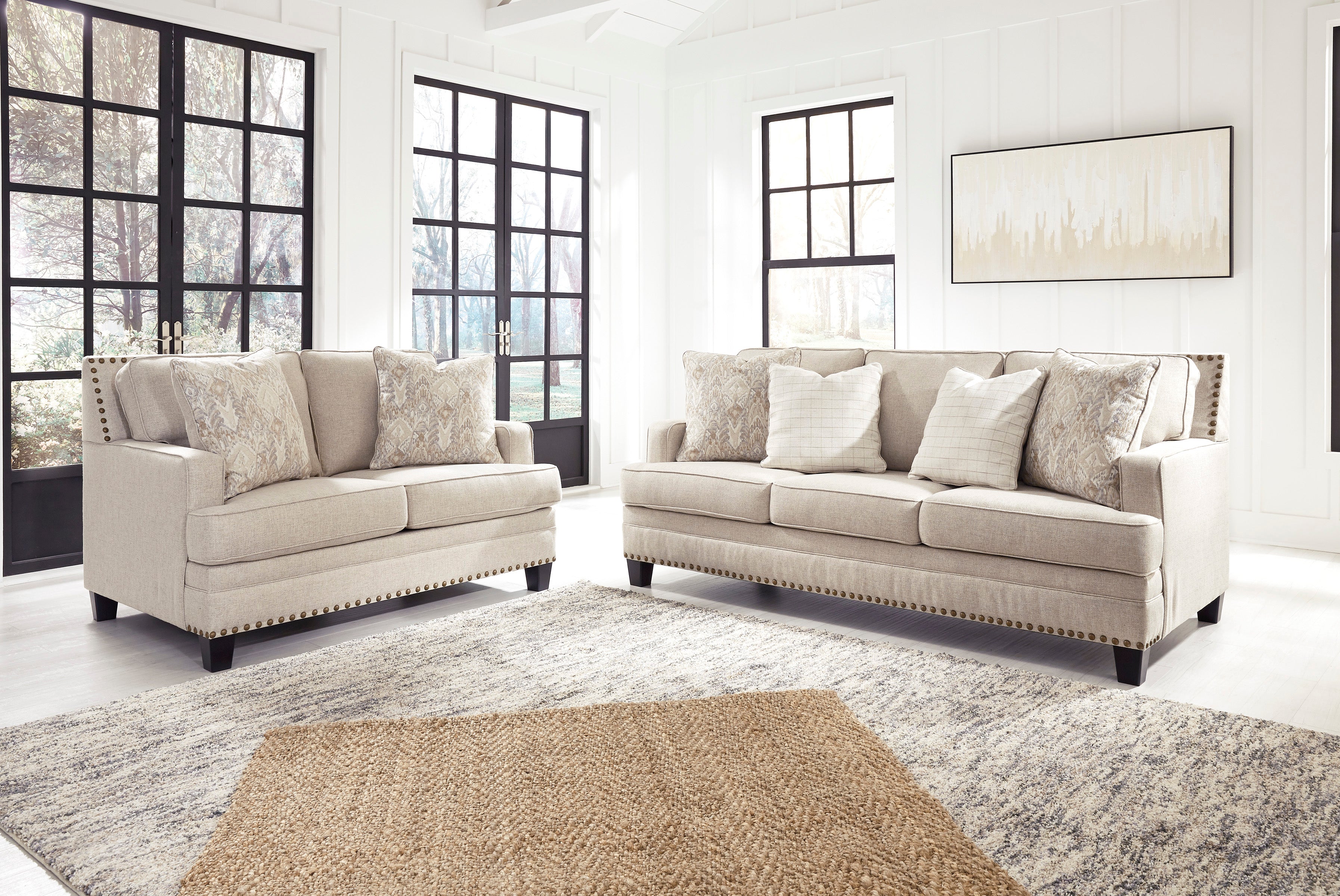 Claredon Linen Living Room Set