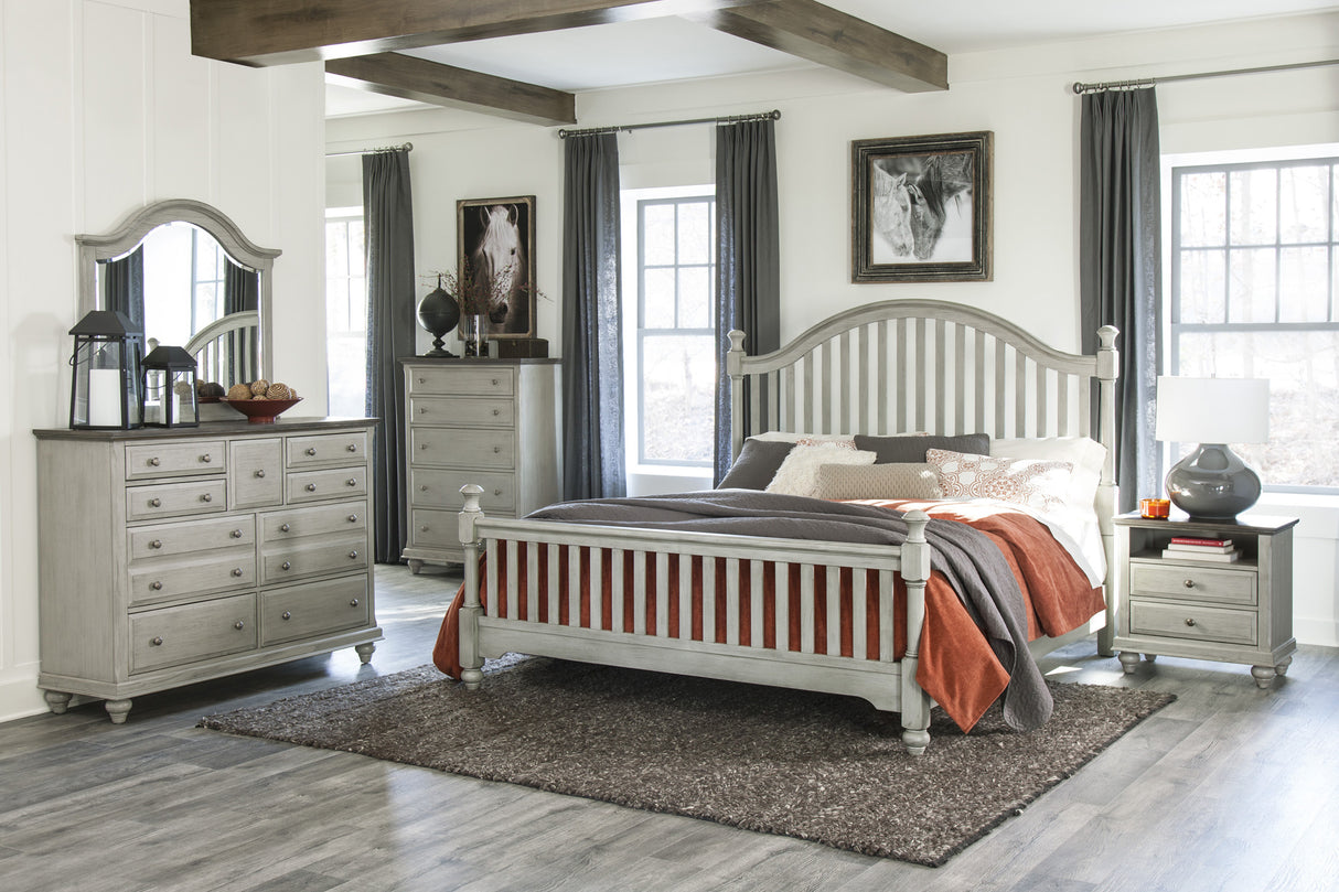 Mossbrook Dark Brown/Light Gray Dresser from Homelegance - Luna Furniture