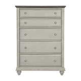 Mossbrook Dark Brown/Light Gray Chest from Homelegance - Luna Furniture