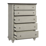 Mossbrook Dark Brown/Light Gray Chest from Homelegance - Luna Furniture