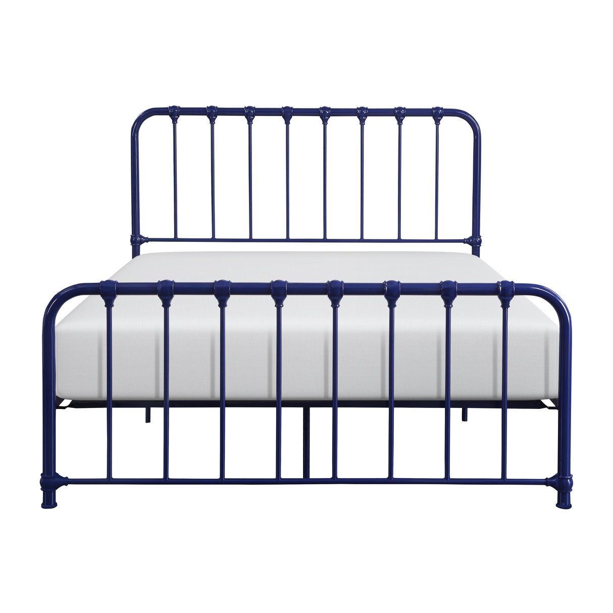 Bethany Blue Full Metal Platform Bed - Luna Furniture