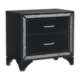 Salon Black Nightstand