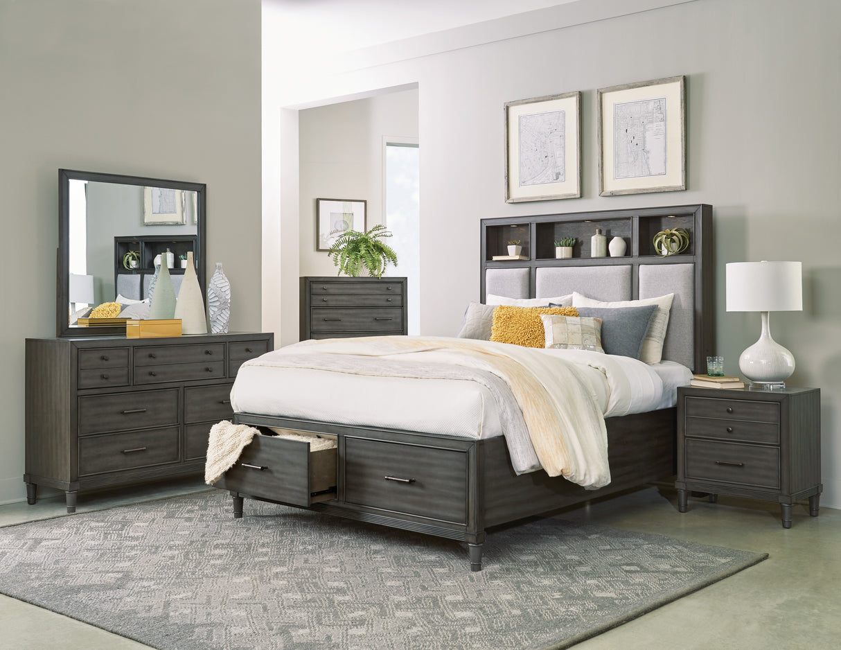 Wittenberry Gray Nightstand from Homelegance - Luna Furniture