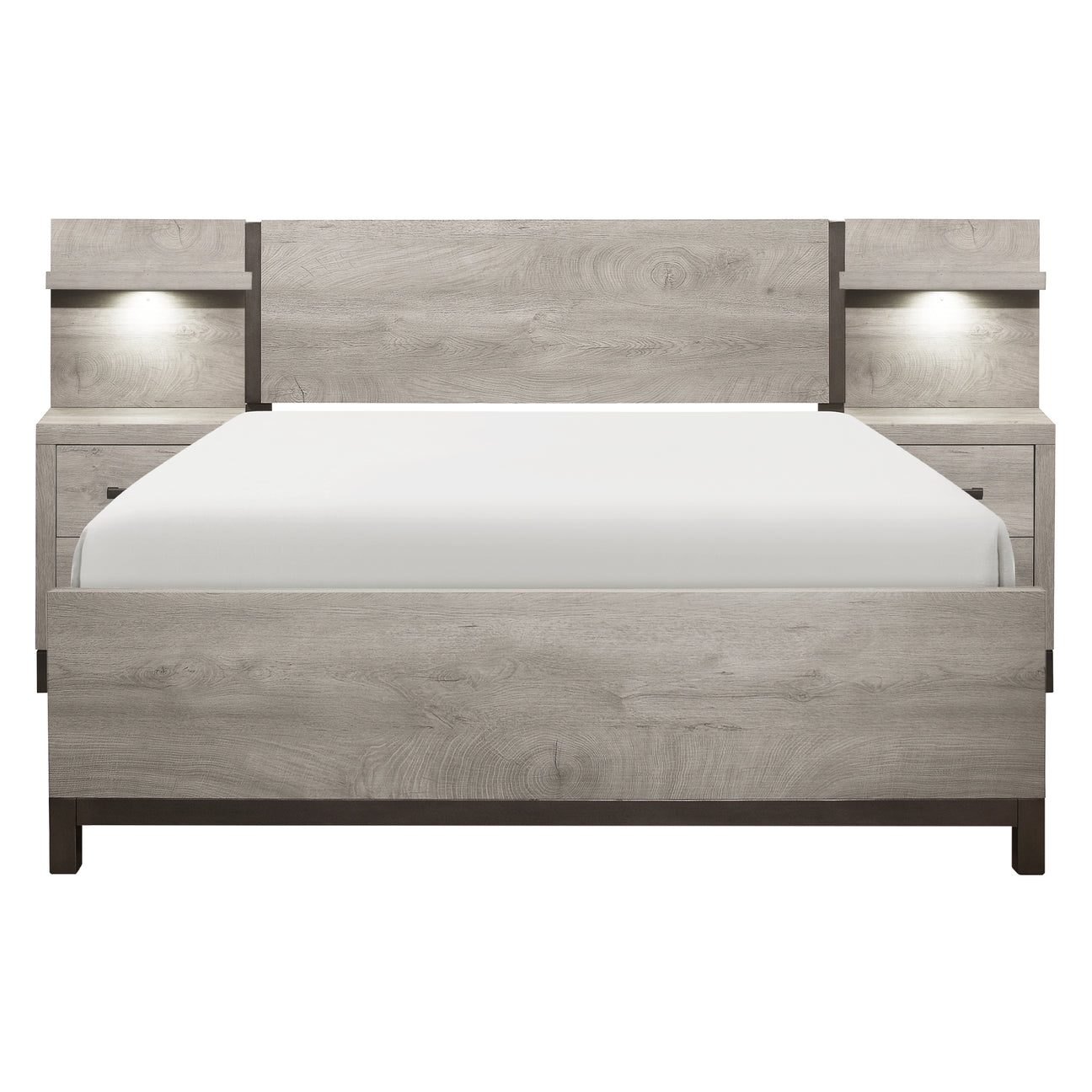 Zephyr Light Gray Full Wall Bed from Homelegance - Luna Furniture