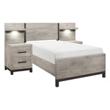 1577T-1*WB 5pc Set Twin Wall Bed (TB+2NS+2NS-P) - Luna Furniture